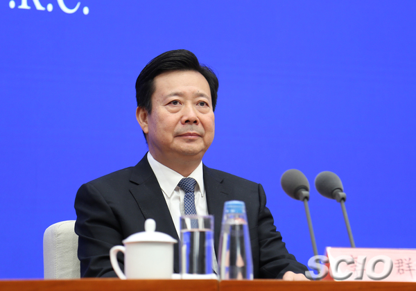 文化和旅游部副部长李群。 国新办官网 图